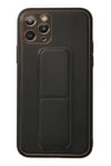 Mey İthalat®  iPhone 11 Pro Kılıf Coco Deri Standlı Kapak - Siyah