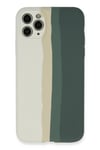 Mey İthalat®  iPhone 11 Pro Kılıf Ebruli Lansman Silikon - Beyaz-Gri