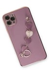 Mey İthalat®  iPhone 11 Pro Kılıf Esila Silikon - Mor