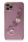 Mey İthalat®  iPhone 11 Pro Kılıf Esila Silikon - Mor