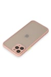 Mey İthalat®  iPhone 11 Pro Kılıf Montreal Silikon Kapak - Pembe