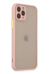 Mey İthalat®  iPhone 11 Pro Kılıf Montreal Silikon Kapak - Pembe