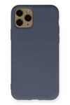 Mey İthalat®  iPhone 11 Pro Kılıf Nano içi Kadife Silikon - Gri