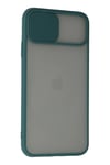 Mey İthalat®  iPhone 11 Pro Kılıf Palm Buzlu Kamera Sürgülü Silikon - Yeşil
