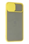 Mey İthalat®  iPhone 11 Pro Kılıf Palm Buzlu Kamera Sürgülü Silikon - Sarı