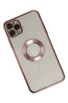Mey İthalat®  iPhone 11 Pro Kılıf Slot Silikon - Rose Gold