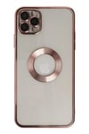 Mey İthalat®  iPhone 11 Pro Kılıf Slot Silikon - Rose Gold