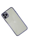 Mey İthalat®  iPhone 11 Pro Max Kılıf  Lensli Silikon - Mor