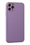 Mey İthalat®  iPhone 11 Pro Max Kılıf Coco Deri Silikon Kapak - Lila