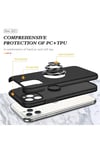 Mey İthalat®  iPhone 11 Pro Max Kılıf Elit Yüzüklü Kapak - Siyah