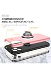 Mey İthalat®  iPhone 11 Pro Max Kılıf Elit Yüzüklü Kapak - Pembe