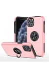 Mey İthalat®  iPhone 11 Pro Max Kılıf Elit Yüzüklü Kapak - Pembe