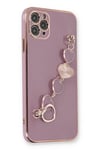 Mey İthalat®  iPhone 11 Pro Max Kılıf Esila Silikon - Mor