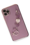 Mey İthalat®  iPhone 11 Pro Max Kılıf Esila Silikon - Mor