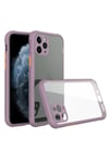 Mey İthalat®  iPhone 11 Pro Max Kılıf Miami Şeffaf Silikon - Açık Mor