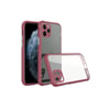 Mey İthalat®  iPhone 11 Pro Max Kılıf Miami Şeffaf Silikon - Fuşya