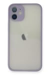 Mey İthalat®  iPhone 11 Pro Max Kılıf Montreal Silikon Kapak - Mor