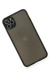 Mey İthalat®  iPhone 11 Pro Max Kılıf Montreal Silikon Kapak - Siyah