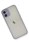 Mey İthalat®  iPhone 11 Pro Max Kılıf Montreal Silikon Kapak - Mor