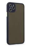 Mey İthalat®  iPhone 11 Pro Max Kılıf Montreal Silikon Kapak - Lacivert