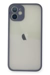 Mey İthalat®  iPhone 11 Pro Max Kılıf Montreal Silikon Kapak - Gri