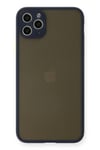 Mey İthalat®  iPhone 11 Pro Max Kılıf Montreal Silikon Kapak - Lacivert