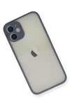 Mey İthalat®  iPhone 11 Pro Max Kılıf Montreal Silikon Kapak - Gri