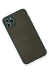 Mey İthalat®  iPhone 11 Pro Max Kılıf Montreal Silikon Kapak - Yeşil