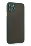 Mey İthalat®  iPhone 11 Pro Max Kılıf Montreal Silikon Kapak - Yeşil