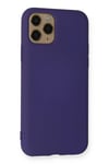Mey İthalat®  iPhone 11 Pro Max Kılıf Nano içi Kadife Silikon - Mor