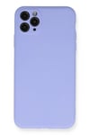 Mey İthalat®  iPhone 11 Pro Max Kılıf Nano içi Kadife Silikon - Lila