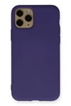 Mey İthalat®  iPhone 11 Pro Max Kılıf Nano içi Kadife Silikon - Mor