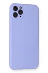 Mey İthalat®  iPhone 11 Pro Max Kılıf Nano içi Kadife Silikon - Lila