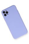 Mey İthalat®  iPhone 11 Pro Max Kılıf Nano içi Kadife Silikon - Lila