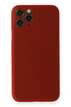 Mey İthalat®  iPhone 11 Pro Max Kılıf PP Ultra İnce Kapak - Kırmızı