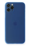 Mey İthalat®  iPhone 11 Pro Max Kılıf PP Ultra İnce Kapak - Mavi