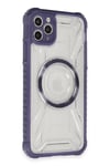 Mey İthalat®  iPhone 11 Pro Max Kılıf Prag Magneticsafe Kapak - Derin Mor