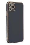 Mey İthalat®  iPhone 11 Pro Max Kılıf Volet Silikon - Siyah