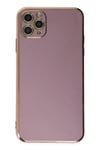 Mey İthalat®  iPhone 11 Pro Max Kılıf Volet Silikon - Mor