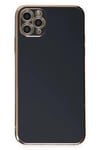 Mey İthalat®  iPhone 11 Pro Max Kılıf Volet Silikon - Siyah