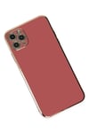 Mey İthalat®  iPhone 11 Pro Max Kılıf Volet Silikon - Kırmızı