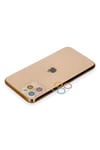Mey İthalat®  iPhone 11 Pro Max Renkli Kamera Lens Koruma Cam - Pembe-Mavi