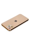 Mey İthalat®  iPhone 11 Pro Max Renkli Kamera Lens Koruma Cam - Turuncu-Kırmızı