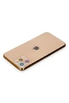 Mey İthalat®  iPhone 11 Pro Max Renkli Kamera Lens Koruma Cam - Pembe-Mavi