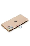 Mey İthalat®  iPhone 11 Pro Max Renkli Kamera Lens Koruma Cam - Mavi-Yeşil