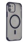 Mey İthalat®  iPhone 12 Hilton Magsafe Kapak - Lacivert