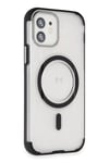 Mey İthalat®  iPhone 12 Hilton Magsafe Kapak - Siyah