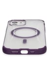 Mey İthalat®  iPhone 12 Hilton Magsafe Kapak - Derin Mor