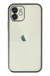 Mey İthalat®  iPhone 12 Kılıf  Lensli Silikon - Siyah