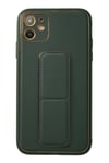 Mey İthalat®  iPhone 12 Kılıf Coco Deri Standlı Kapak - Yeşil